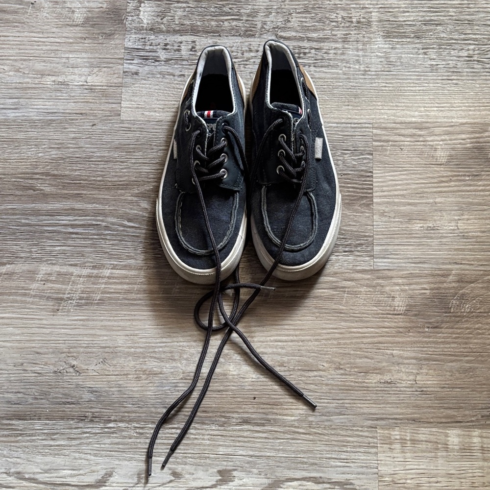 US Sports Classic Black Boat Shoes for Kids